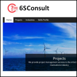 Screen shot of the 6sconsult Ict Ltd website.