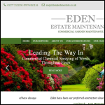 Screen shot of the Edencare Grounds Maintenance Ltd website.