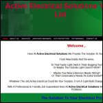 Screen shot of the Active Electrical Solutions Ltd website.
