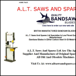 Screen shot of the A.L.T. Saws & Spares Ltd website.