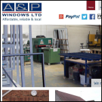 Screen shot of the A.P. Windows Ltd website.