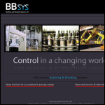 Screen shot of the Batching & Blending Systems Ltd website.