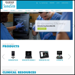 Screen shot of the Sonosite Ltd website.
