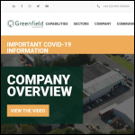 Screen shot of the Greenfield Engineering Group Ltd website.