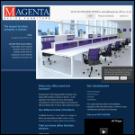 Screen shot of the Magenta Office Furniture website.