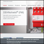 Screen shot of the DEHN (UK) Ltd website.