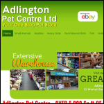 Screen shot of the Adlington Pet Centre Ltd website.