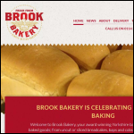 Screen shot of the Brook Bakery Ltd website.