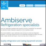 Screen shot of the Ambiserve Refrigeration Ltd website.