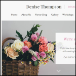 Screen shot of the Denise Thompson (Designer Florist) Ltd website.