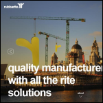 Screen shot of the Rubbarite Ltd website.
