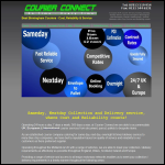 Screen shot of the Courier Connect website.