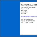 Screen shot of the A. Tattersall Interiors Ltd website.