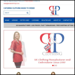 Screen shot of the P & P Clothing Ltd website.
