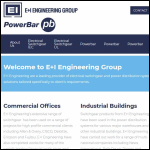 Screen shot of the E+I Engineering Ltd website.