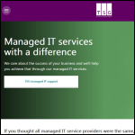 Screen shot of the Technology Services Group Ltd website.