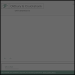 Screen shot of the Oldbury & Cruickshank Optometrists Ltd website.