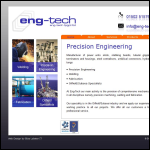 Screen shot of the Eng-Tech (PGP) Ltd website.