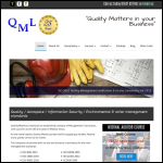 Screen shot of the Quality Matters Ltd website.