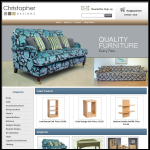 Screen shot of the Christopher Designs (Furniture) Ltd website.