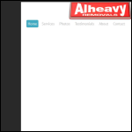 Screen shot of the Alheavy Ltd website.