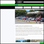 Screen shot of the Hampson Car Sales Ltd website.