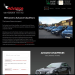 Screen shot of the Advance Chauffeur Services Ltd website.
