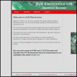 Screen shot of the DJS Electronics Ltd website.