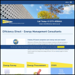 Screen shot of the Efficiency Direct Ltd website.