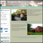 Screen shot of the F Geo Robinson Ltd website.