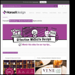 Screen shot of the Hansell Design & Marketing Ltd website.