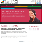 Screen shot of the MCI Diventi Ltd website.