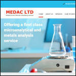 Screen shot of the MEDAC Ltd website.