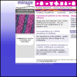 Screen shot of the Mirage Design & Print Ltd website.