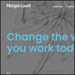 Screen shot of the Morgan Lovell plc website.