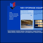 Screen shot of the NEV Storage Equipment Ltd website.