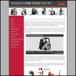 Screen shot of the Newbury Fork Truck Centre Ltd website.