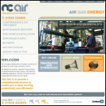 Screen shot of the Northern Compressed Air website.