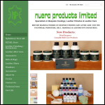 Screen shot of the Nuera Products website.
