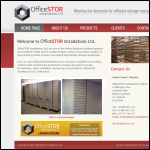 Screen shot of the OfficeSTOR Installations website.