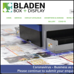 Screen shot of the Bladen Box Ltd website.
