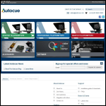 Screen shot of the Autocue website.