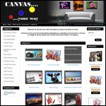 Screen shot of the Canvas Your Way website.