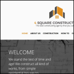 Screen shot of the 4 Square Construction Services Ltd website.
