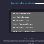 Screen shot of the Discount Office Needs website.