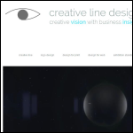 Screen shot of the Creative Line Design Group website.