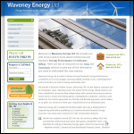 Screen shot of the Waveney Energy Ltd website.