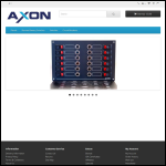 Screen shot of the Axon Components Ltd website.