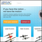 Screen shot of the Abssac Ltd website.