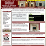 Screen shot of the Marbletech Fireplaces website.